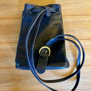Vintage leather backpack
